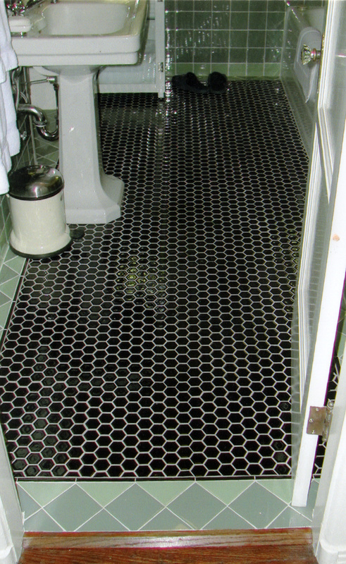 Vintage Tile Bathroom Floor Accent Tile Company